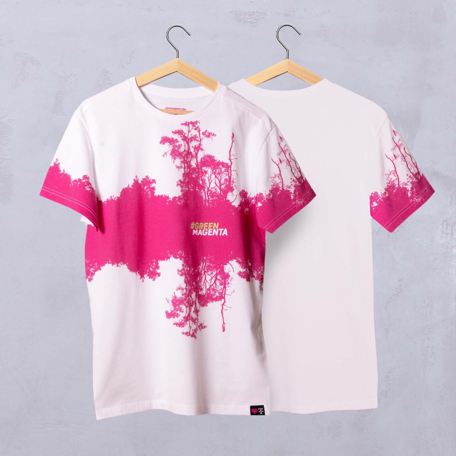 GREEN MAGENTA T-SHIRT SHADOW