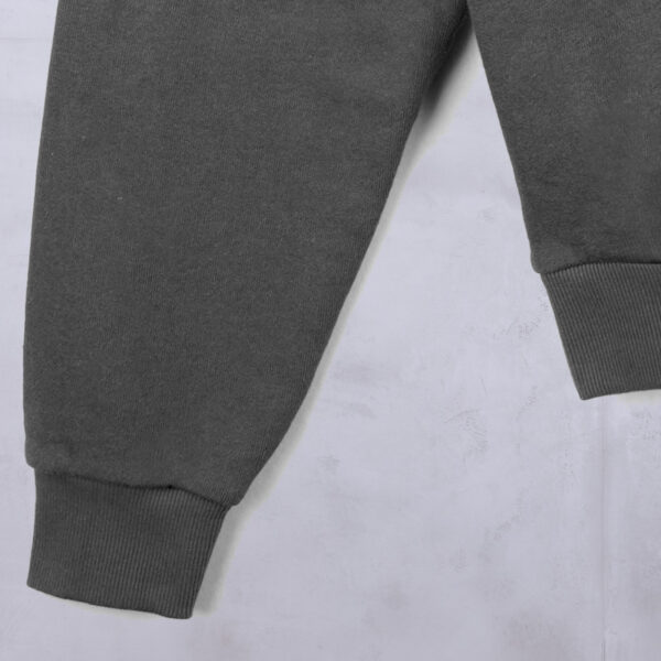 Detailed view of the sleeves and cuffs